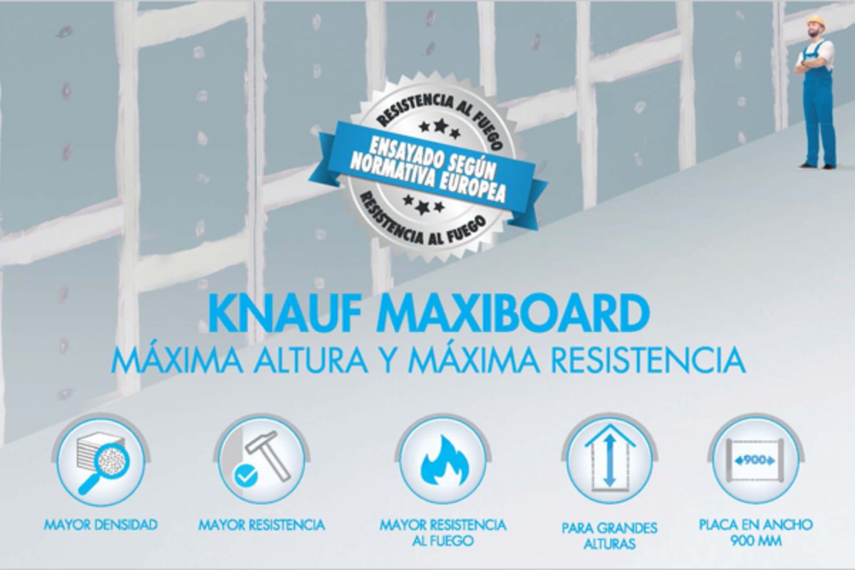 Nueva placa de yeso laminado: Knauf Maxiboard