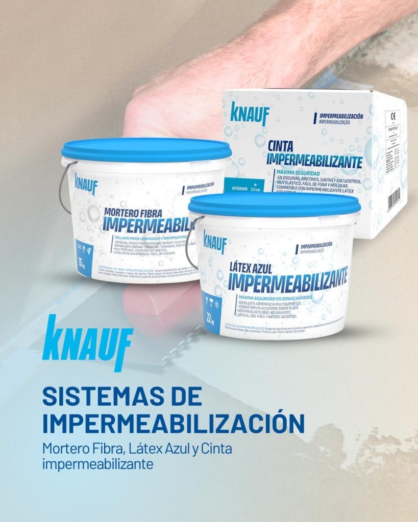 Sistemas de impermeabilización gama reformistas Knauf